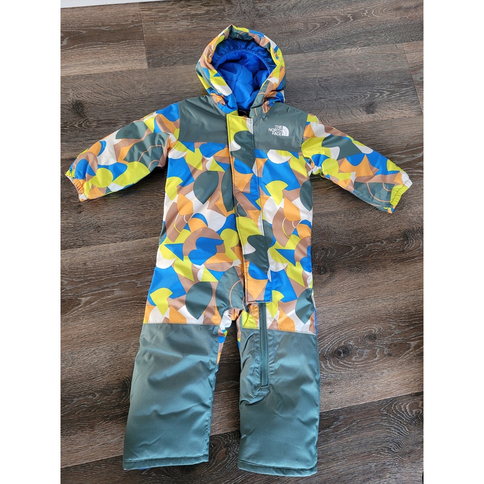 North Face Baby Snowsuit Bunting 6-12 Months Multi Color Freedom Insulated #2